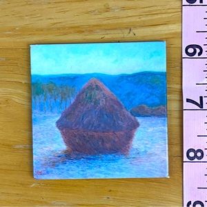 Monet Haystacks Art Magnet